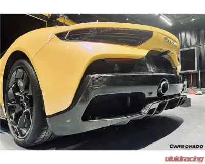 Carbonado DryCF OEM Style Rear Lip Diffuser Maserati MC20 2020-2024 - DRYCFMC20-MANOE-RD