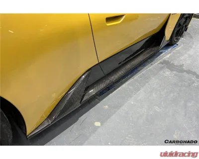 Carbonado DryCF OEM Style Side Skirts Maserati MC20 2020-2024 - DRYCFMC20-MANOE-SS