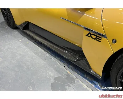 Carbonado DryCF OEM Style Side Skirts Maserati MC20 2020-2024 - DRYCFMC20-MANOE-SS