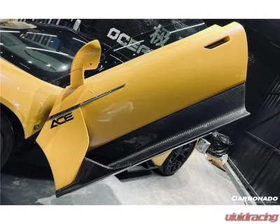 Carbonado DryCF OEM Style Side Skirts Maserati MC20 2020-2024 - DRYCFMC20-MANOE-SS