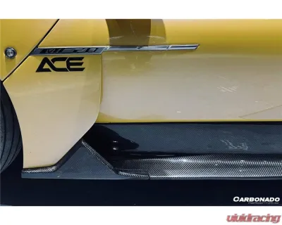 Carbonado DryCF OEM Style Side Skirts Maserati MC20 2020-2024 - DRYCFMC20-MANOE-SS