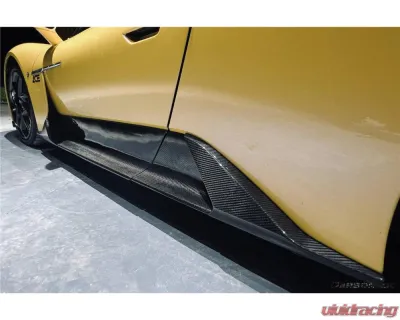 Carbonado DryCF OEM Style Side Skirts Maserati MC20 2020-2024 - DRYCFMC20-MANOE-SS