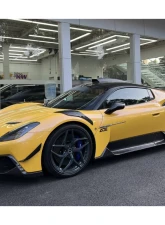 Carbonado Dry Carbon Fiber Front Lip Splitter for Maserati MC20 2020-2024 NVT Style                                     - DRYCFMC20-OD-NVT-FLS - Image 12