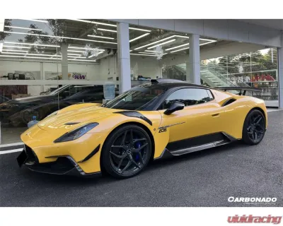 Carbonado Dry Carbon Fiber Front Lip Splitter for Maserati MC20 2020-2024 NVT Style - DRYCFMC20-OD-NVT-FLS