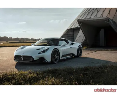 Carbonado Dry Carbon Fiber Front Lip Splitter for Maserati MC20 2020-2024 NVT Style - DRYCFMC20-OD-NVT-FLS