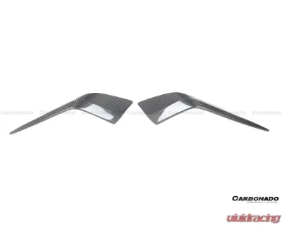 Carbonado Dry Carbon Fiber Front Lip Splitter for Maserati MC20 2020-2024 NVT Style - DRYCFMC20-OD-NVT-FLS