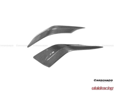 Carbonado Dry Carbon Fiber Front Lip Splitter for Maserati MC20 2020-2024 NVT Style - DRYCFMC20-OD-NVT-FLS