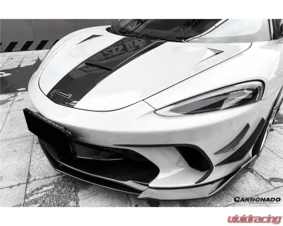 McLaren Carbonado DRYCF Front Center Lip for McLaren GT 2020-2023, Carbon Fiber Material - DRYCFMcLarenGT-FCL