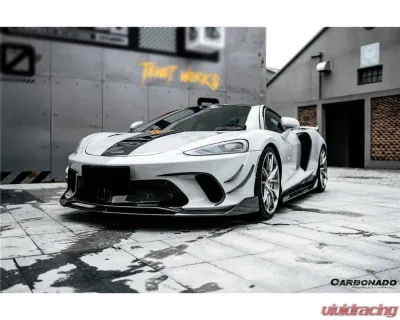 McLaren Carbonado DRYCF Front Center Lip for McLaren GT 2020-2023, Carbon Fiber Material - DRYCFMcLarenGT-FCL