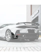Carbonado DryFGCF WP Style Rear Bumper Side Winglets McLaren GT 2020-2023                                     - DRYFGCFMcLarenGT-RBCRD - Image 2