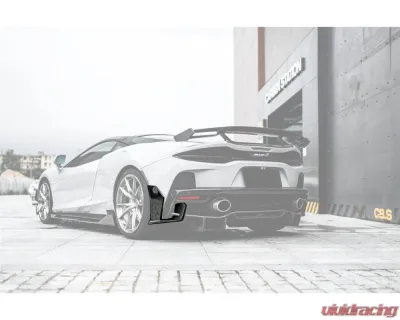 Carbonado DryFGCF WP Style Rear Bumper Side Winglets McLaren GT 2020-2023 - DRYFGCFMcLarenGT-RBCRD
