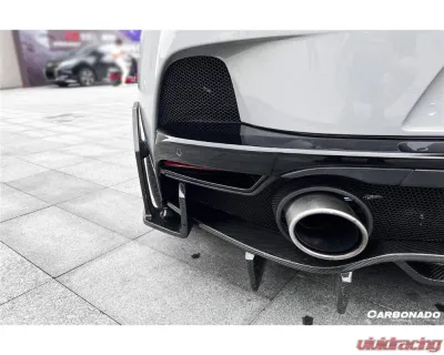 Carbonado DryFGCF WP Style Rear Bumper Side Winglets McLaren GT 2020-2023 - DRYFGCFMcLarenGT-RBCRD