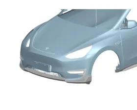Carbonado DryCF AD Style Front Daytime Running Light Covers Tesla Model Y 2020-2024
