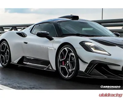 Carbonado DryCF MSY Style Front Bumper Canards Maserati MC20 2020-2024 - DRYCFOD-MC20MSY-CRD