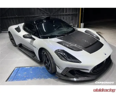 Carbonado DryCF MSY Style Front Bumper Canards Maserati MC20 2020-2024 - DRYCFOD-MC20MSY-CRD