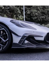 Carbonado DryCF MSY Style Front Bumper Canards Maserati MC20 2020-2024                                     - DRYCFOD-MC20MSY-CRD - Image 3