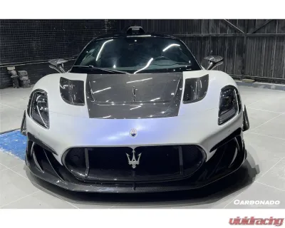 Carbonado DryCF MSY Style Front Bumper Canards Maserati MC20 2020-2024 - DRYCFOD-MC20MSY-CRD