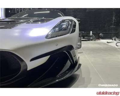 Carbonado Carbon Fiber Front Bumper Vents for Maserati MC20 2020-2024, Part No: OD-MC20MSY-FBVT - DRYCFOD-MC20MSY-FBVT