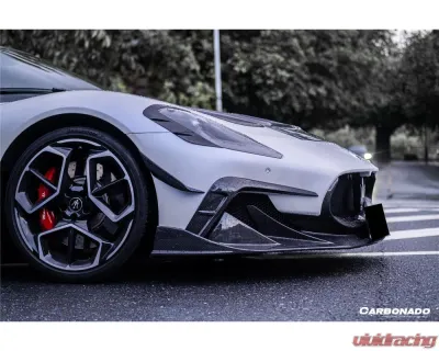 Carbonado DryCF MSY Style Front Lip Maserati MC20 2020-2024 - DRYCFOD-MC20MSY-FL