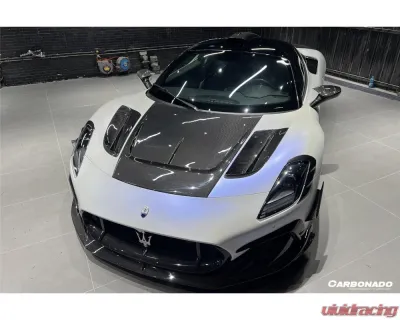Carbonado DryCF MSY Style Front Lip Maserati MC20 2020-2024 - DRYCFOD-MC20MSY-FL