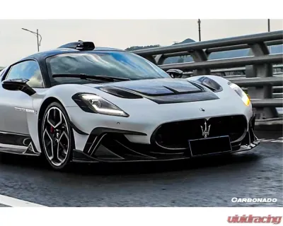Carbonado DryCF MSY Style Front Lip Maserati MC20 2020-2024 - DRYCFOD-MC20MSY-FL
