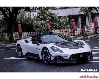 Carbonado DryCF MSY Style Front Lip Maserati MC20 2020-2024 - DRYCFOD-MC20MSY-FL