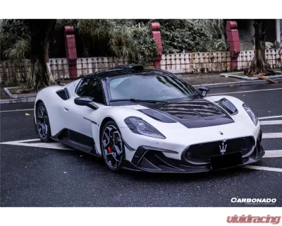 Carbonado DryCF MSY Style Front Lip Maserati MC20 2020-2024 - DRYCFOD-MC20MSY-FL