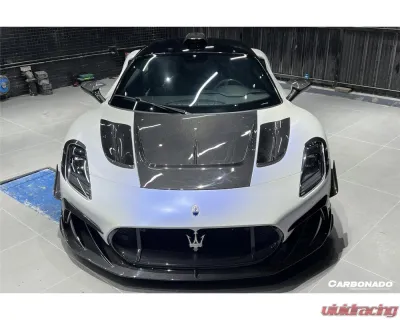 Carbonado DryCF MSY Style Front Lip Maserati MC20 2020-2024 - DRYCFOD-MC20MSY-FL