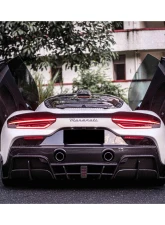 Carbonado DryCF MSY Style Rear Diffuser w/ Brake Light Maserati MC20 2020-2024                                     - DRYCFOD-MC20MSY-RD - Image 5
