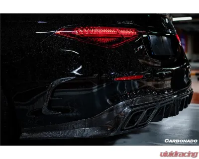Carbonado DryFGCF MSY Style Rear Bumper Side Vents Mercedes-Benz S-Class 2021-2024 - DRYFGCFOD-W223MSY-RBSV