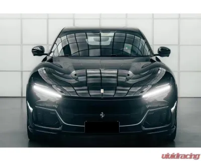 Ferrari Purosangue 2023-2025 Carbonado Dry Carbon Fiber OEM Style Front Lip - DRYCFPurosangue-MAN-OEM-FL
