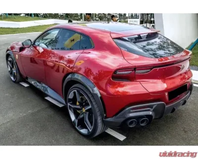 Carbonado DryCF OEM Style Rear Diffuser Ferrari Purosangue 2023-2025 - DRYCFPurosangue-MAN-OEM-RD