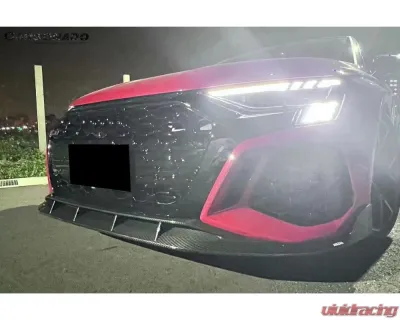 Carbonado DryCF Front Lip for Audi RS3 2023-2025 - AD Style, Brand New - DRYCFRS3-MAN-AD-FL