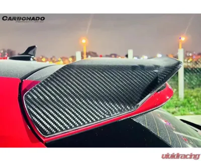 Carbonado Dry Carbon Fiber Roof Spoiler for Audi RS3 2023-2025, Part No RS3-MAN-AD-RS - DRYCFRS3-MAN-AD-RS