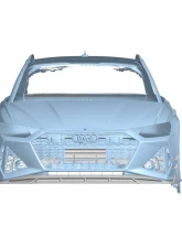 Carbonado DryCF AD Style Front Bumper Canards Audi RS6 | RS7 C8 2019-2024                                     - DRYCFRS6-MAN-AD-CRD - Image 2