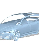 Carbonado Dry Carbon Fiber Front Lip Splitter for Audi RS6 & RS7 C8 2019-2024                                     - DRYCFRS6-MAN-AD-FL - Image 3