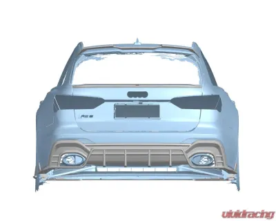 Carbonado DryCF AD Style Rear Diffuser Lip Audi RS6 | RS7 C8 2019-2024 - DRYCFRS6-MAN-AD-RD
