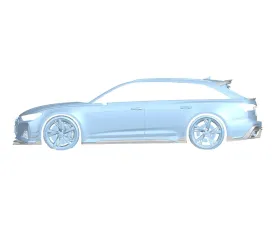 Carbonado DryCF AD Style Side Skirts Audi RS6 | RS7 C8 2019-2024