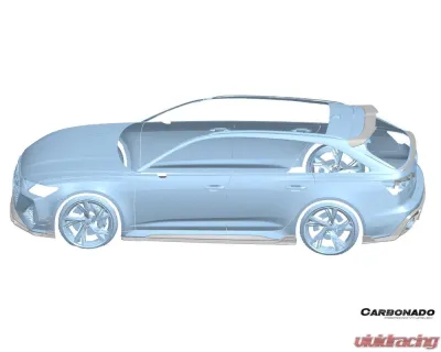 Carbonado DryCF AD Style Side Skirts Audi RS6 | RS7 C8 2019-2024 - DRYCFRS6-MAN-AD-SS