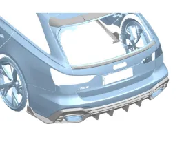 Carbonado Dry Carbon Fiber Trunk Spoiler for Audi RS6 C8 2019-2024, AD Style