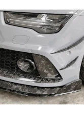 Carbonado DryCF MAN Style Trunk Front Bumper Vent Caps Audi RS7 2016-2019                                     - DRYCFRS7-MAN-CA - Image 4