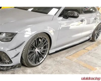 Carbonado DryCF MAN Style Side Skirts Audi RS7 2016-2019 - DRYCFRS7-MAN-SS