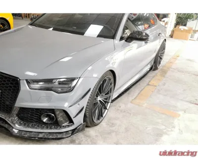 Carbonado DryCF MAN Style Side Skirts Audi RS7 2016-2019 - DRYCFRS7-MAN-SS