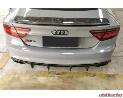 Carbonado Dry Carbon Fiber Trunk Spoiler for Audi RS7 A7 S7 2014-2018 - MAN Style - DRYCFRS7-MAN-TS