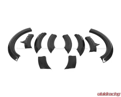 Carbonado DryFGCF AD Style Fender Flare Wheel Trims Audi RSQ8 2020-2023 - DRYFGCFRSQ8-MAN-AD-FF