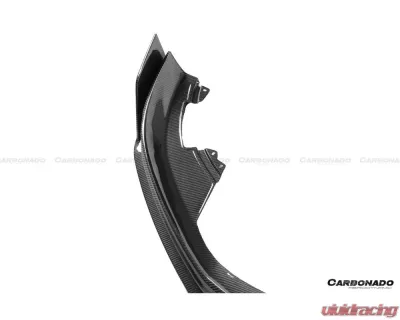 Carbonado DryFGCF AD Style Front Lip Splitter Audi RSQ8 2020-2023 - DRYFGCFRSQ8-MAN-AD-FL