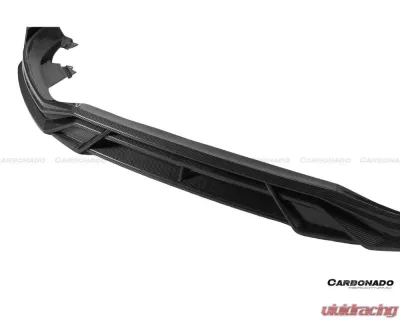 Carbonado DryFGCF AD Style Front Lip Splitter Audi RSQ8 2020-2023 - DRYFGCFRSQ8-MAN-AD-FL