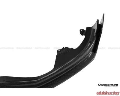 Carbonado DryFGCF AD Style Front Lip Splitter Audi RSQ8 2020-2023 - DRYFGCFRSQ8-MAN-AD-FL