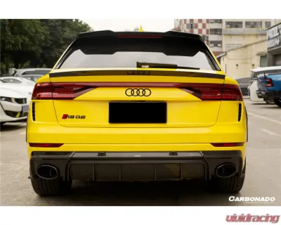 Carbonado DryCF AD Style Rear Diffuser Lip Audi RSQ8 2020-2023 - DRYCFRSQ8-MAN-AD-RD