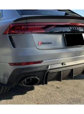 Carbonado DryCF AD Style Rear Diffuser Lip Audi RSQ8 2020-2023                                     - DRYCFRSQ8-MAN-AD-RD - Image 9